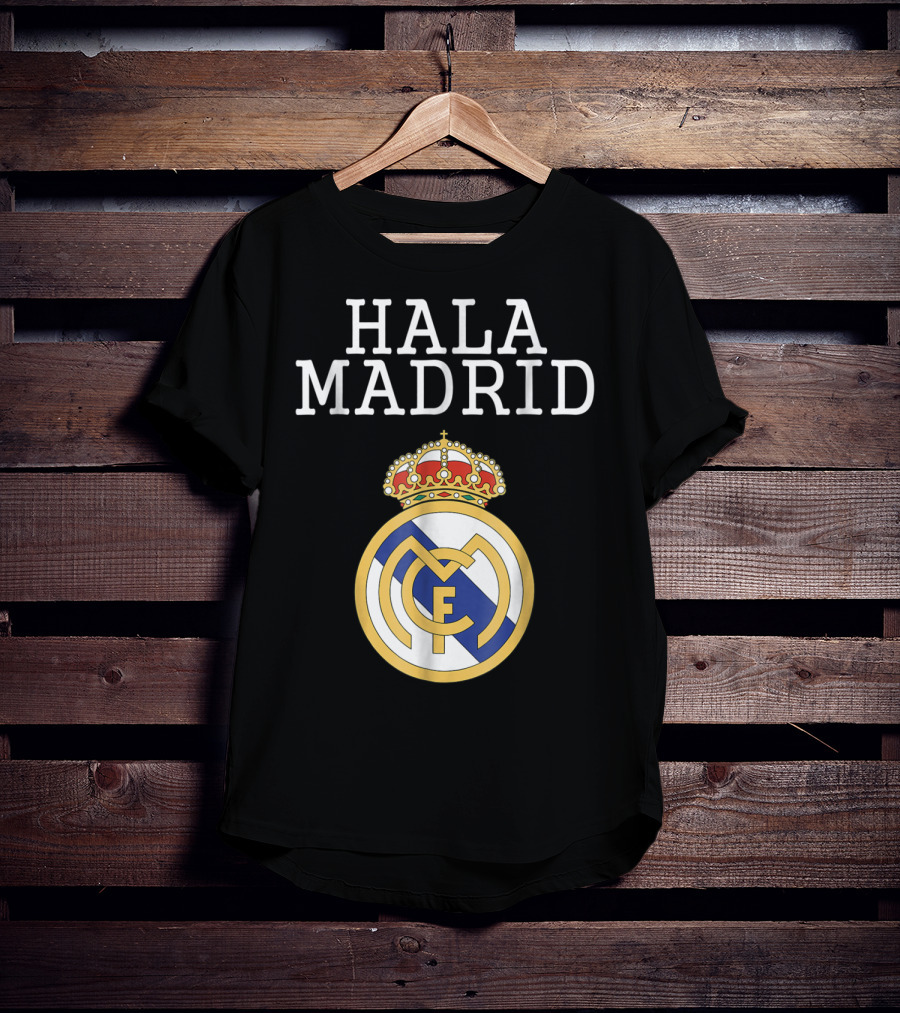 Hala Madrid Real Madrid CF Crest With Crown T-Shirt