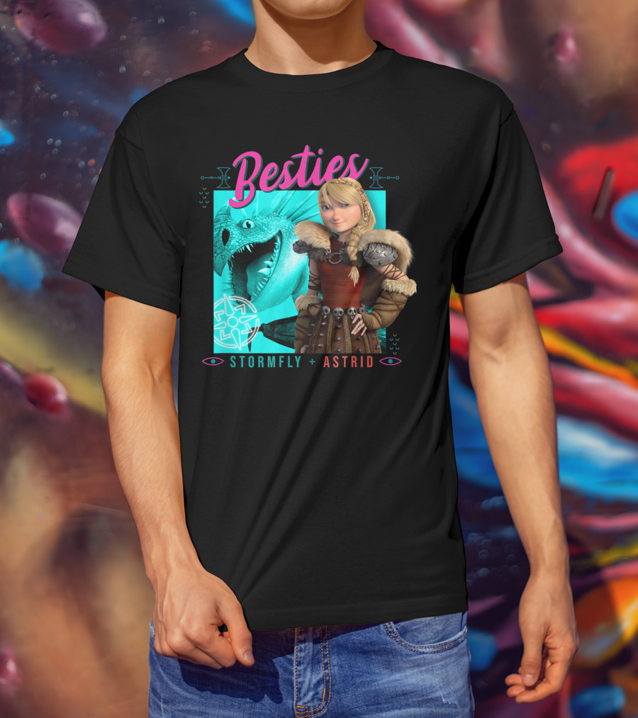 Besties Stormfly + Astrid How To Train Your Dragon 3 Hidden World T-Shirt