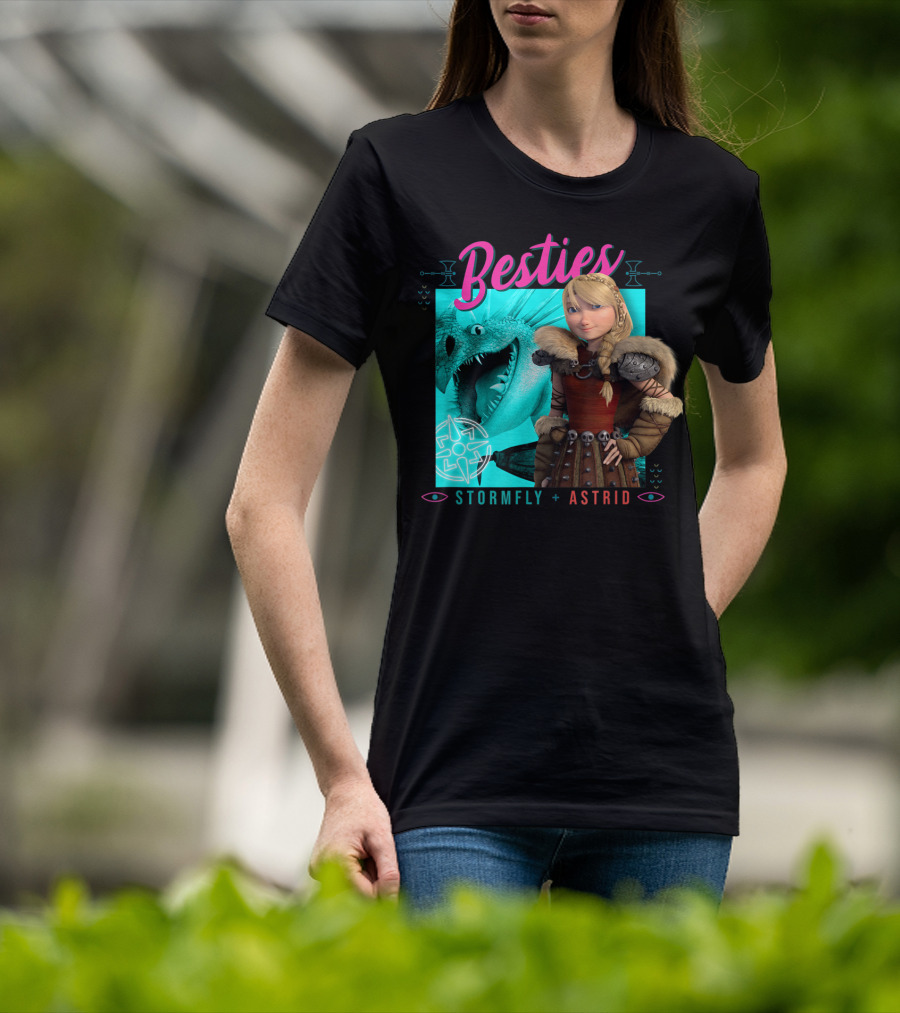 Besties Stormfly + Astrid How To Train Your Dragon 3 Hidden World T-Shirt