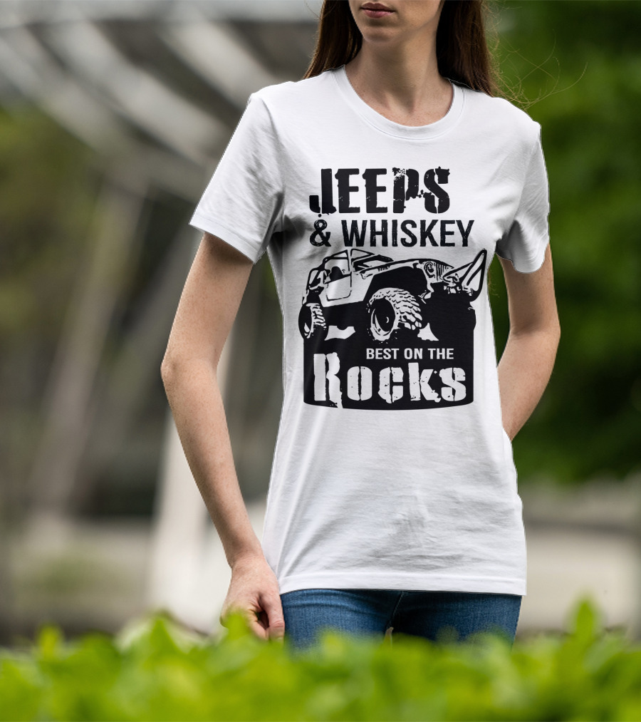 Jeeps And Whiskey Best On The Rocks T-Shirt