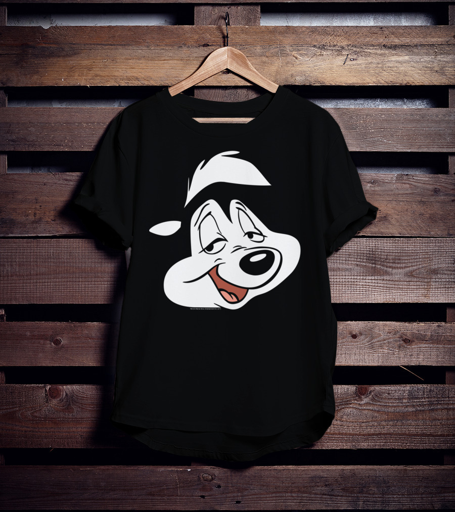 Looney Tunes Pepe Le Pew Face Character Classic T-Shirt