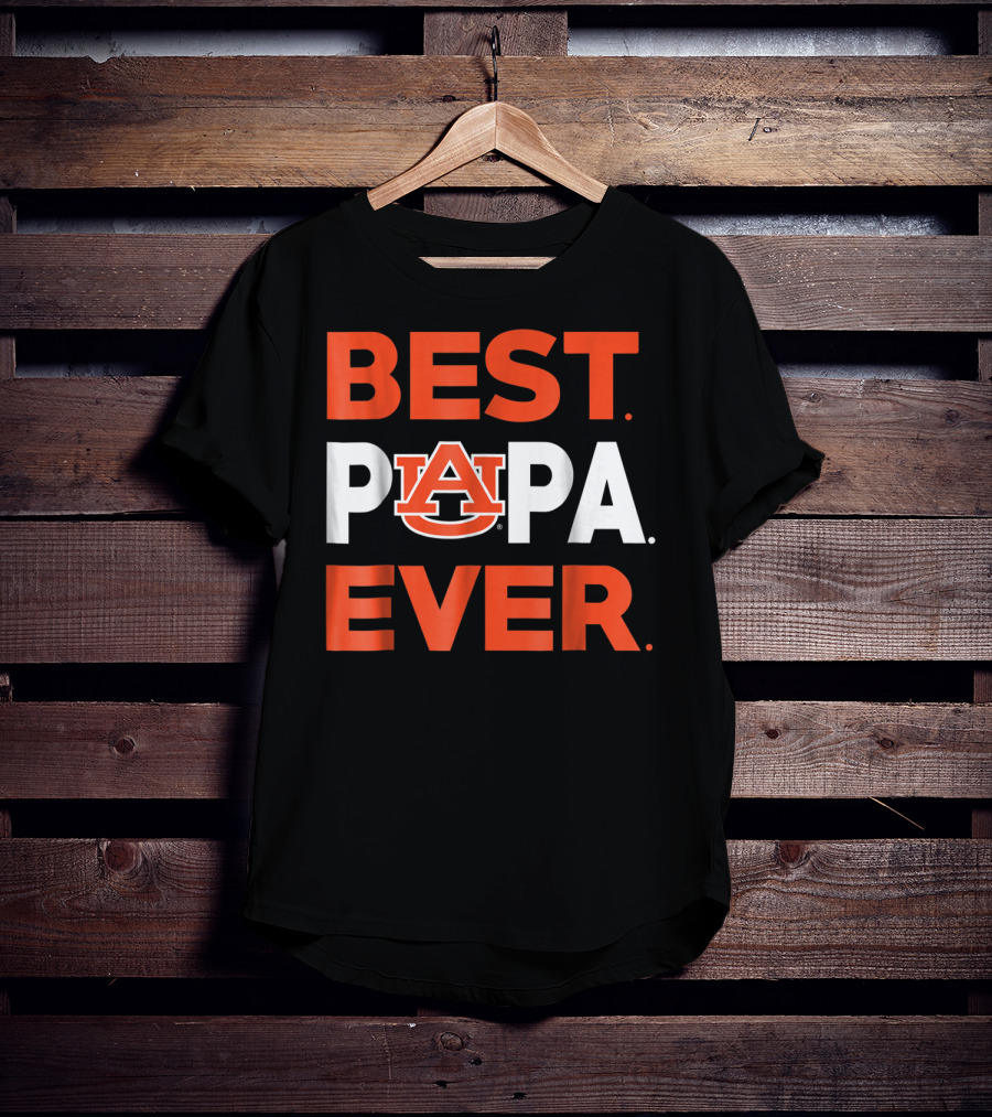 Best Papa Ever Auburn Tigers Mens T-Shirt