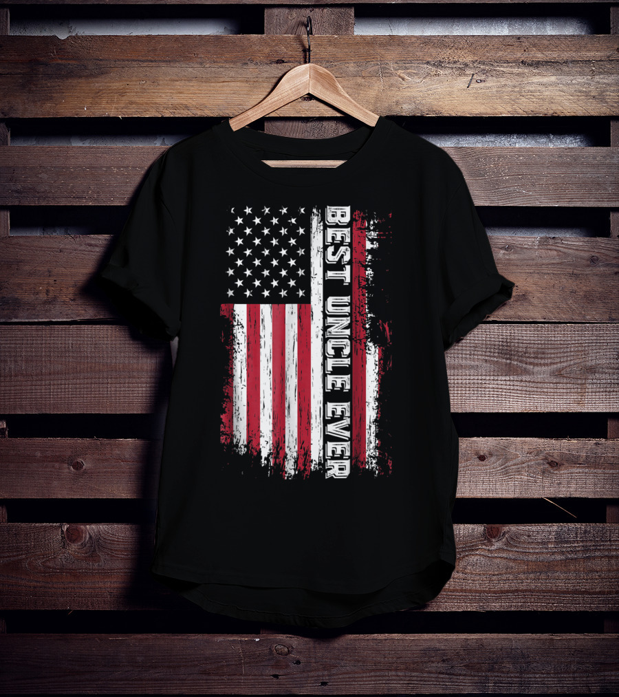 Best Uncle Ever American Flag Mens Best Uncle T-Shirt