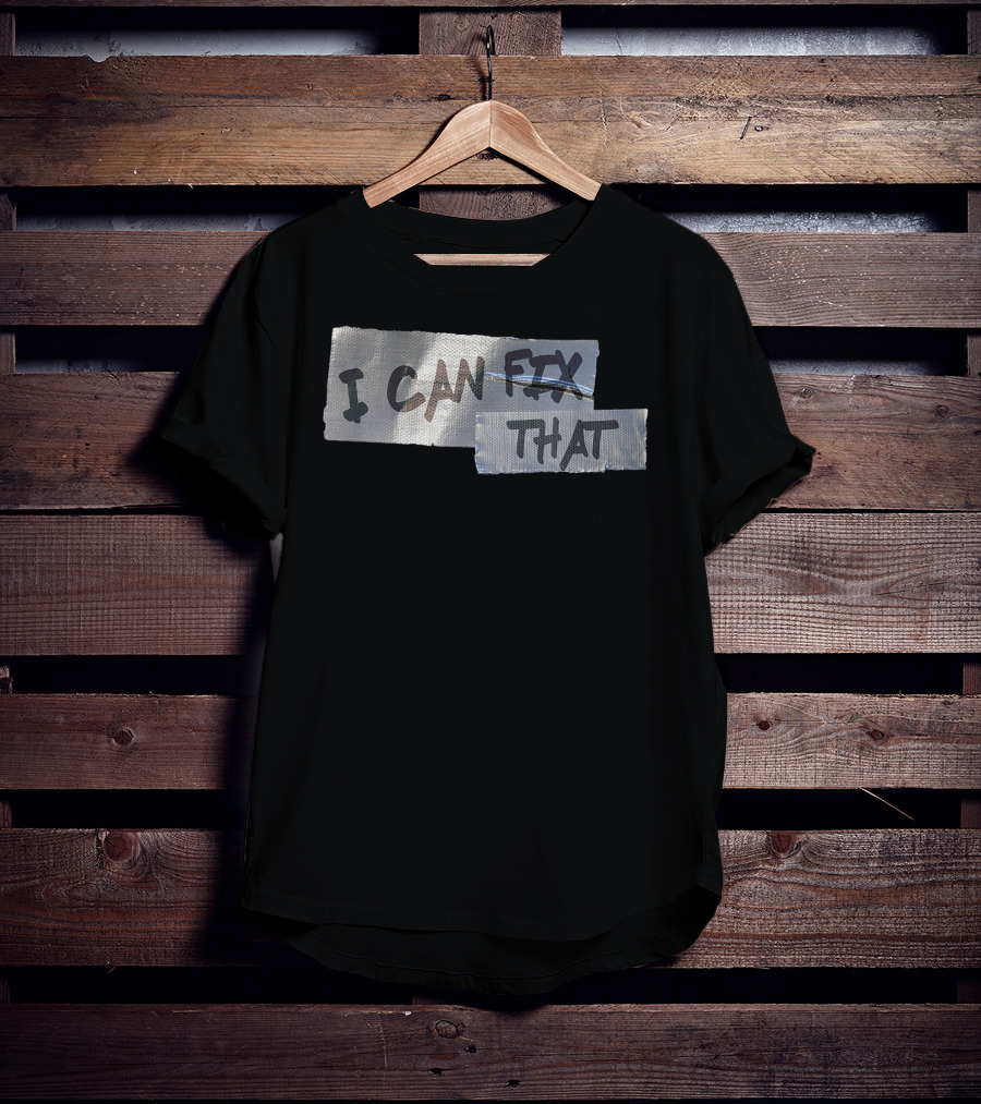 Mens Funny Dad Duct Tape I Can Fix That T-Shirt