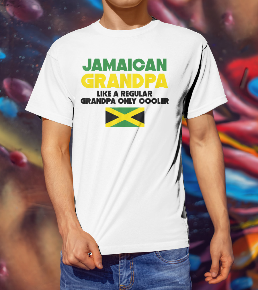 Jamaican Grandpa Like A Regular Grandpa Only Cooler T-Shirt