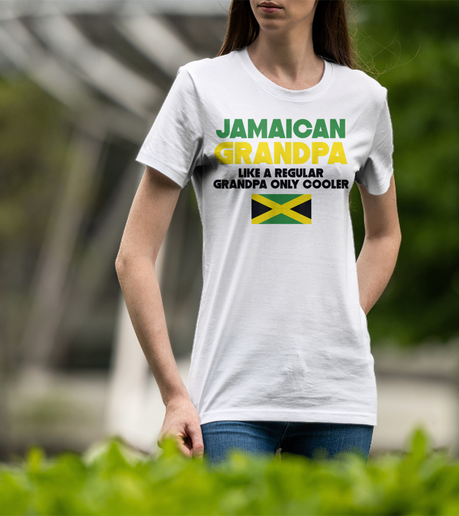 Jamaican Grandpa Like A Regular Grandpa Only Cooler T-Shirt