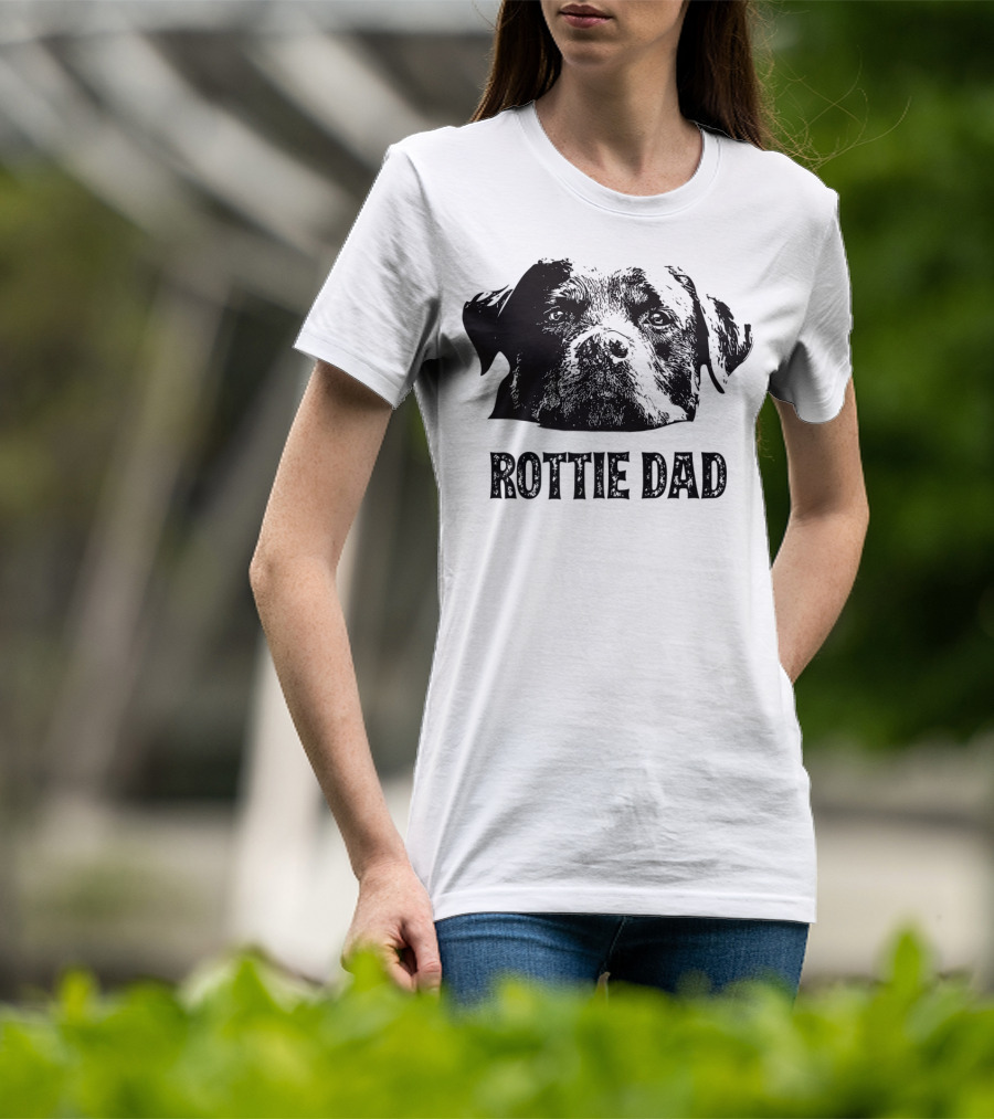Rottie Dad Rottweiler Dad Mens T-Shirt