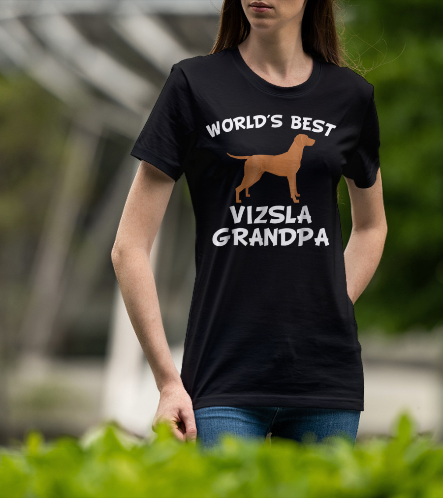 World's Best Vizsla Grandpa T-Shirt