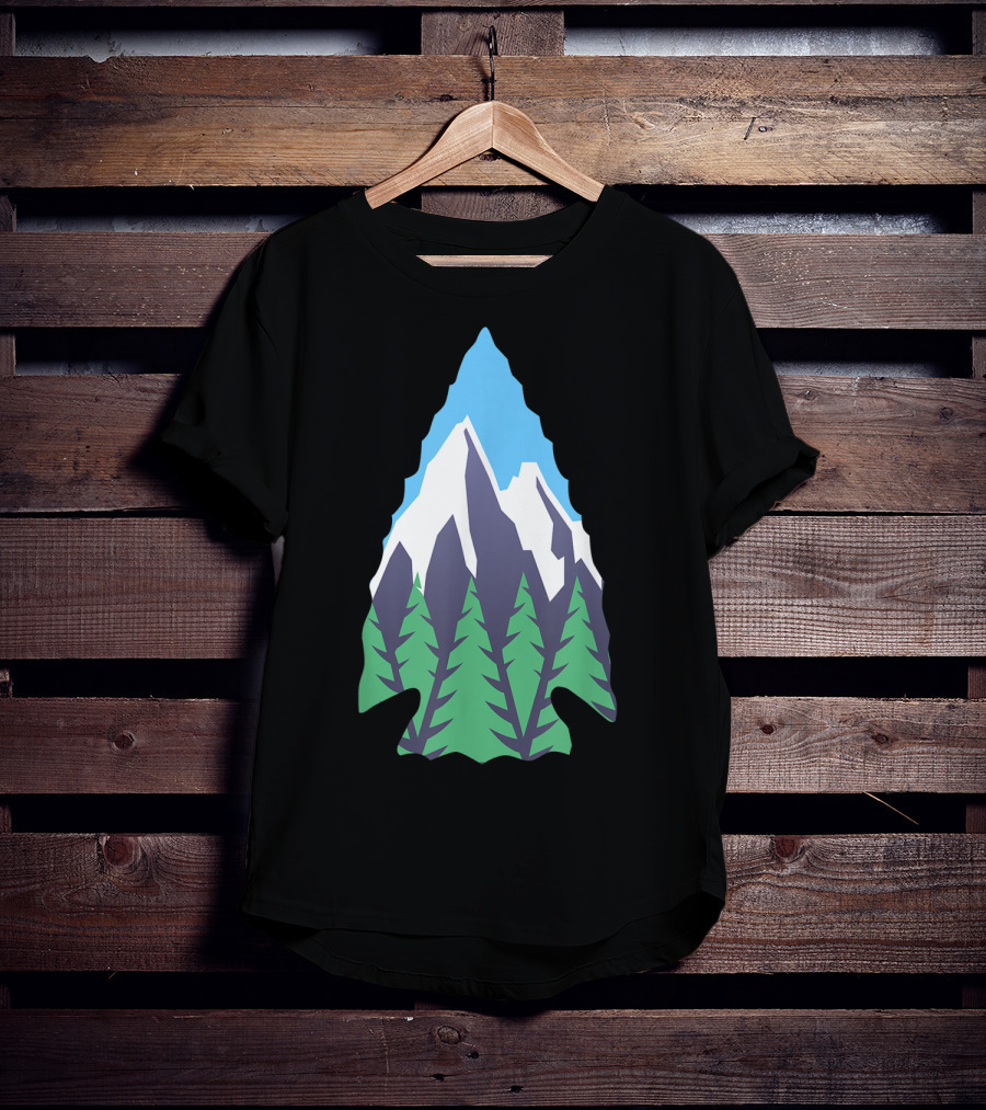 Nature Artifact Arrowhead Mountain Forest Hunter T-Shirt
