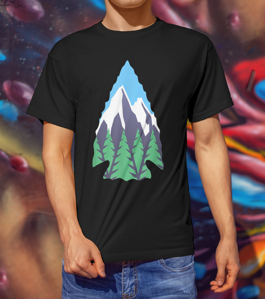 Nature Artifact Arrowhead Mountain Forest Hunter T-Shirt