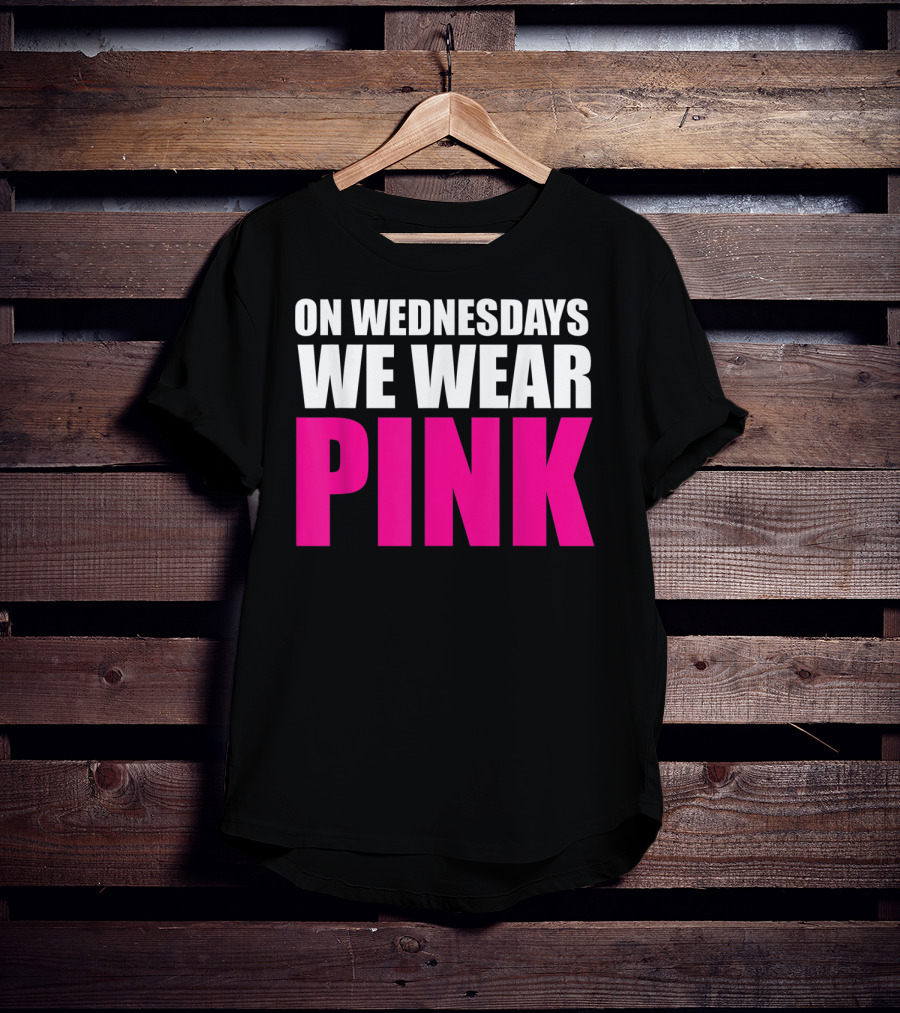 On Wednesdays We Wear Pink Mean Girls Reference T-Shirt