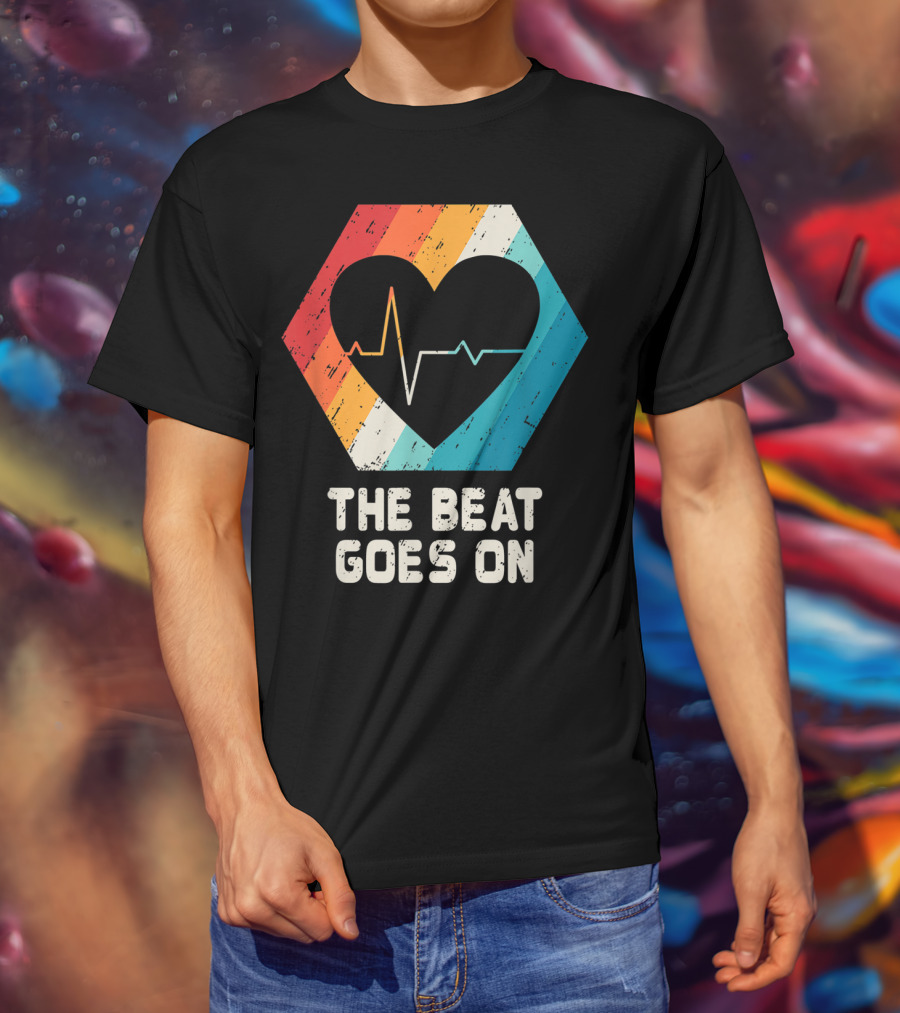 The Beat Goes On Open Heart Surgery Survivor Post Attack Reco T-Shirt