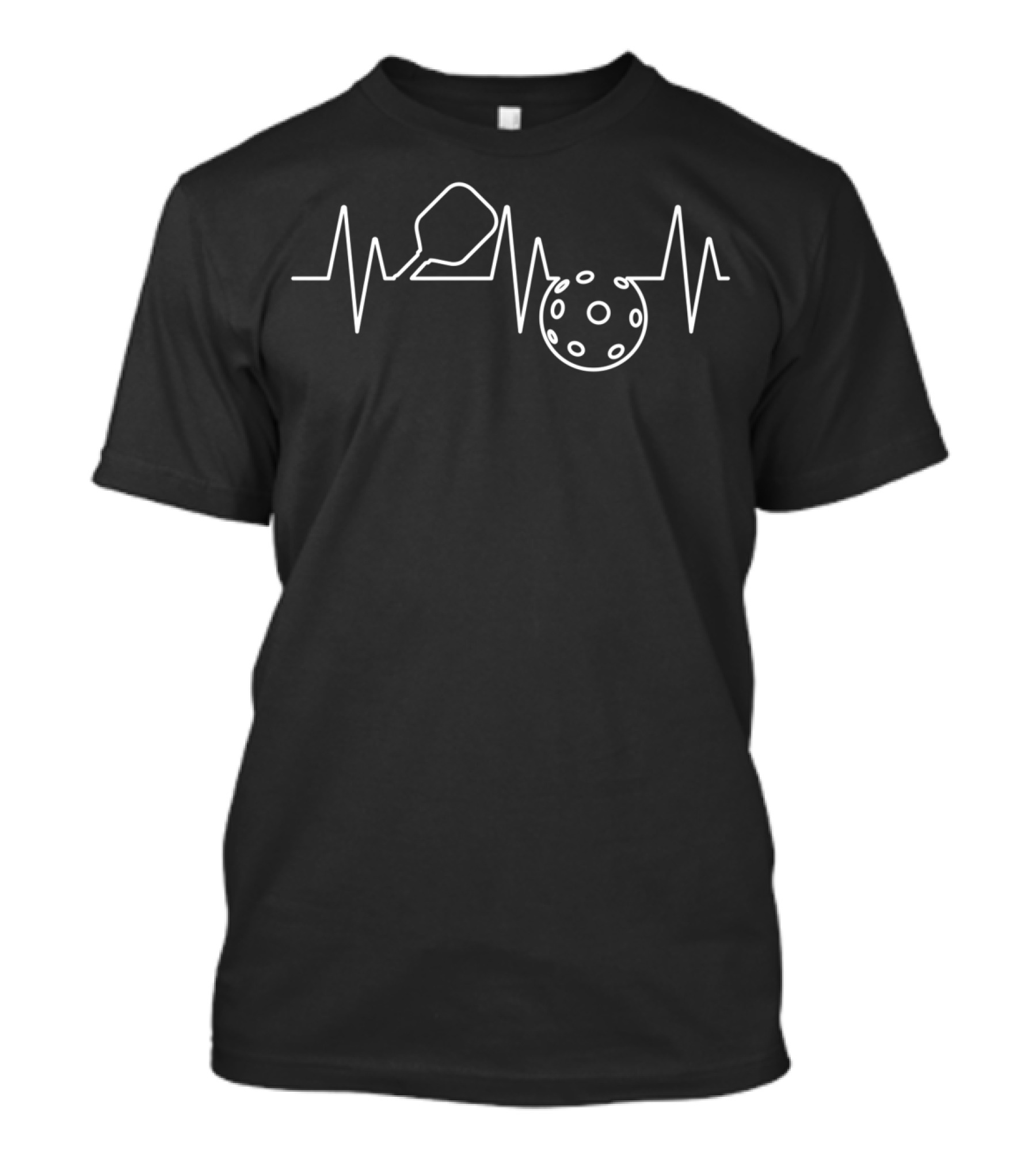 Pickleball Heartbeat Awesome Pickle Ball Player T-Shirt