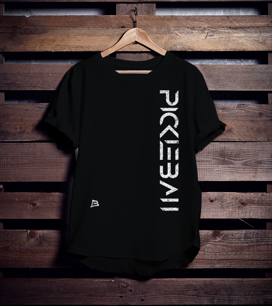 Pickleball Live Distressed Premium Fit White Text With Small T-Shirt