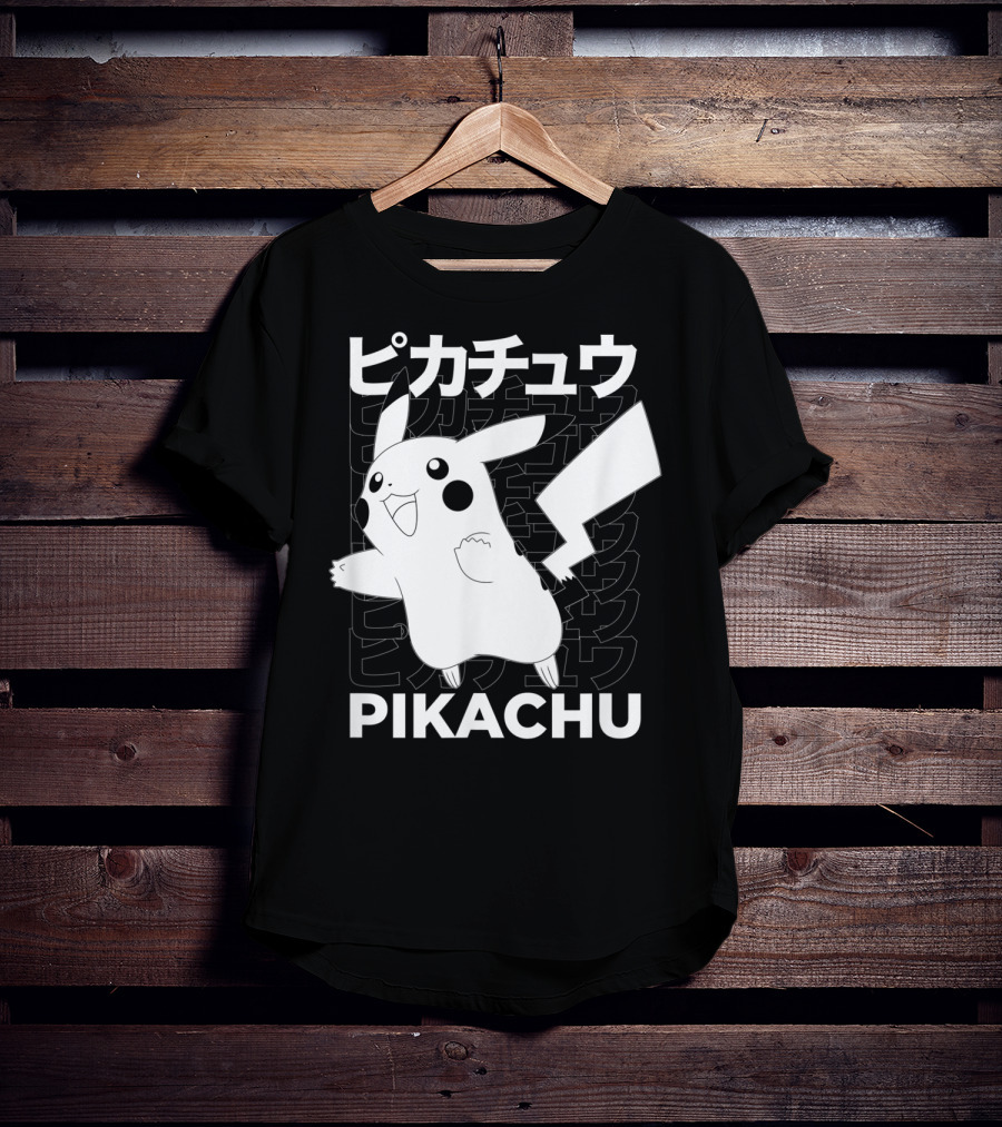 Pikachu Kanji Pokemon T-Shirt