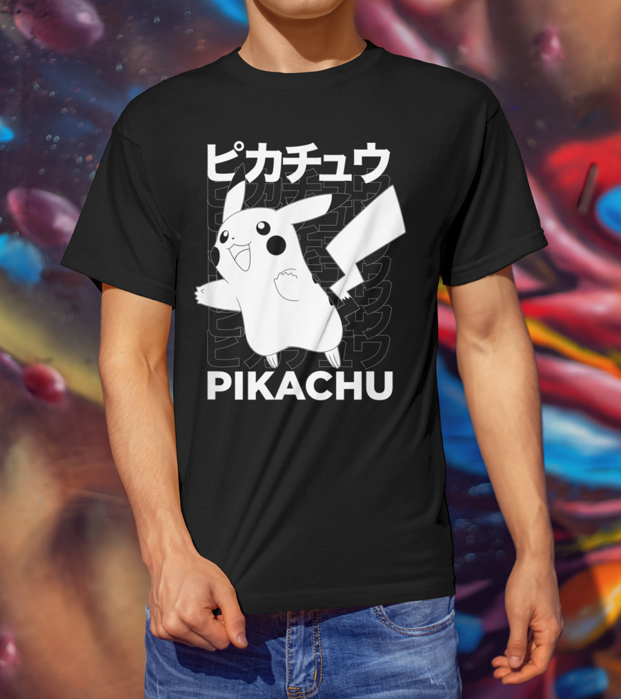 Pikachu Kanji Pokemon T-Shirt