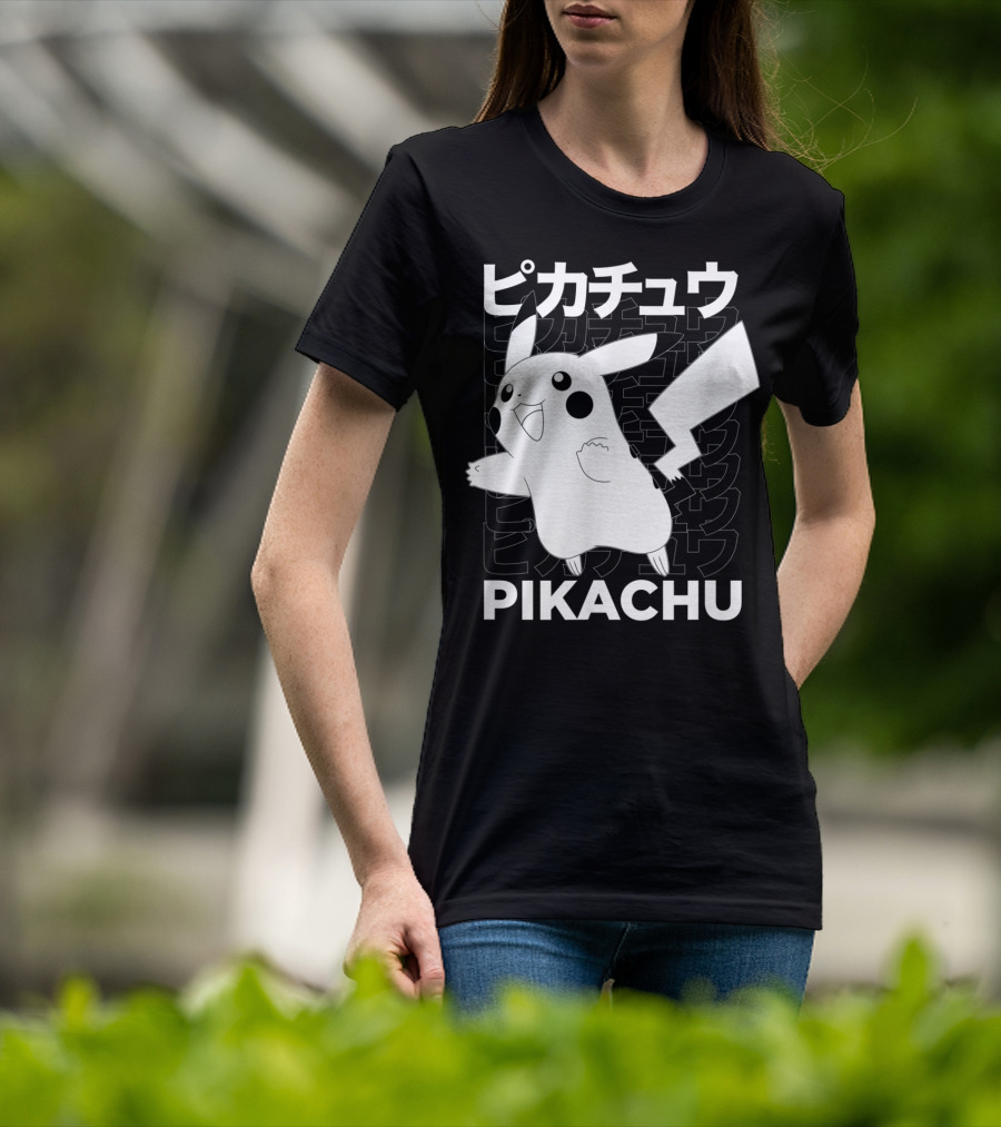 Pikachu Kanji Pokemon T-Shirt