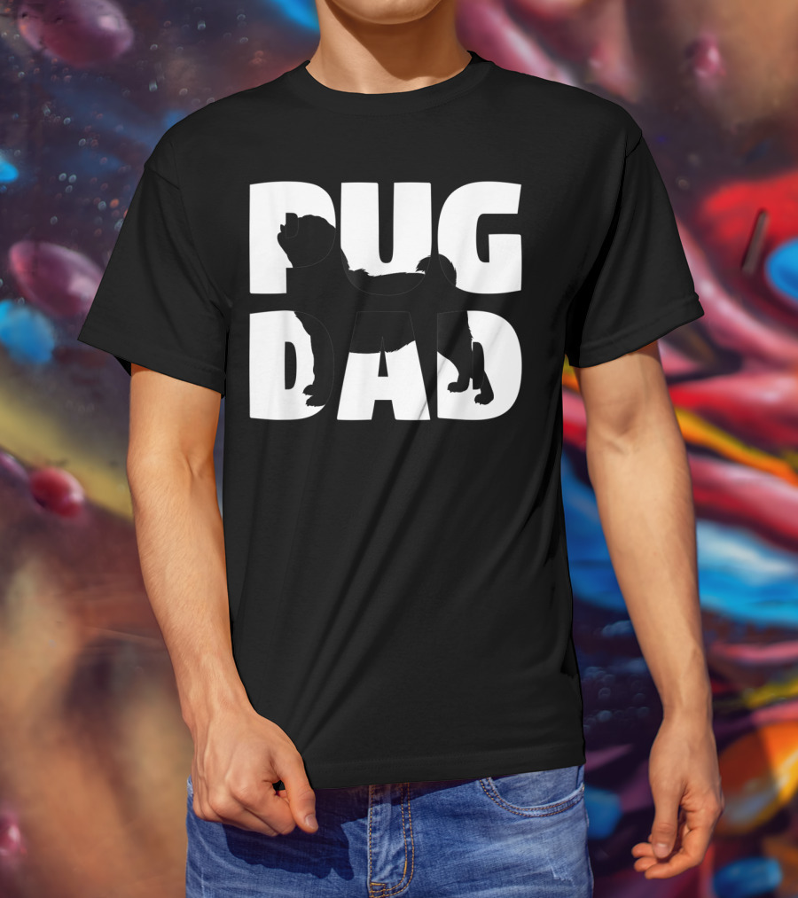Pug Dad Pug Father Dog Dad T-Shirt
