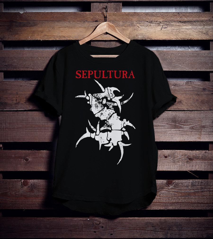 Sepultura Spiked Spine Emblem T-Shirt