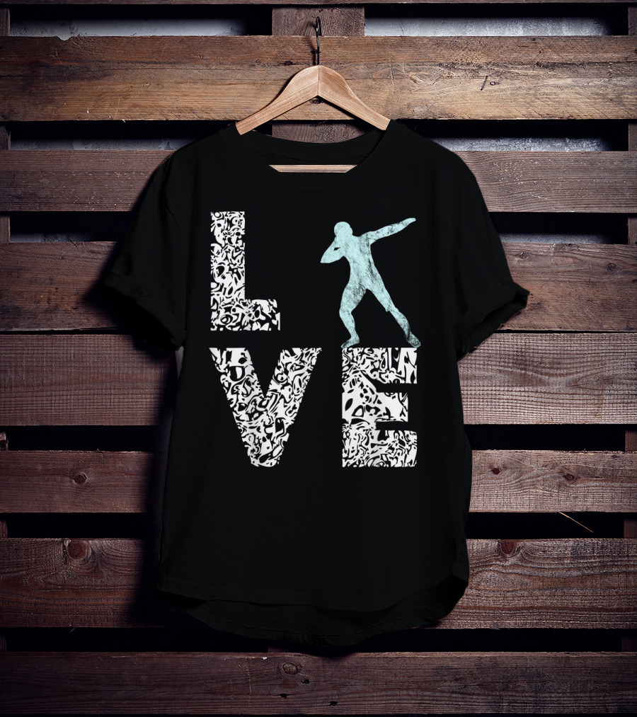 Love Shot Put Throwing Track And Field T-Shirt