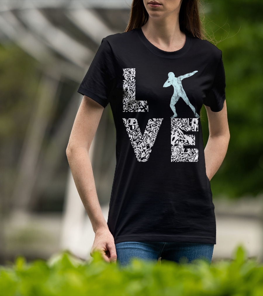 Love Shot Put Throwing Track And Field T-Shirt