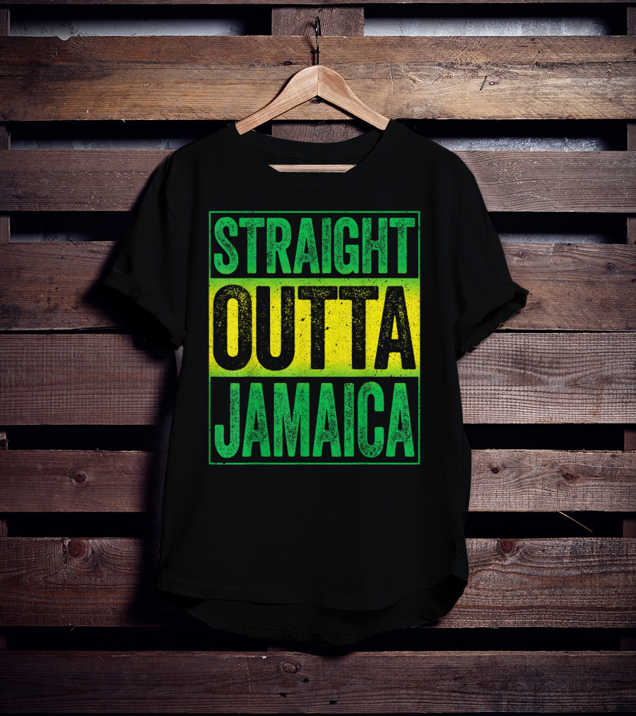 Straight Outta Jamaica Caribbean Party Vibes T-Shirt