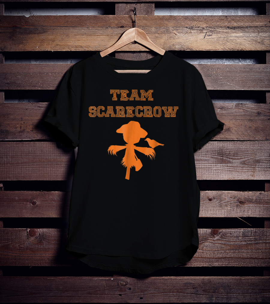 Team Scarecrow Silhouette With Crow T-Shirt