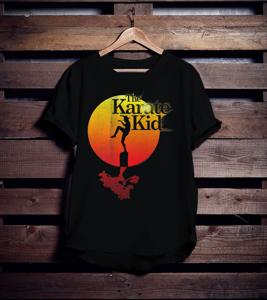 The Karate Kid Crane Kick Sun Gradient Circle T-Shirt
