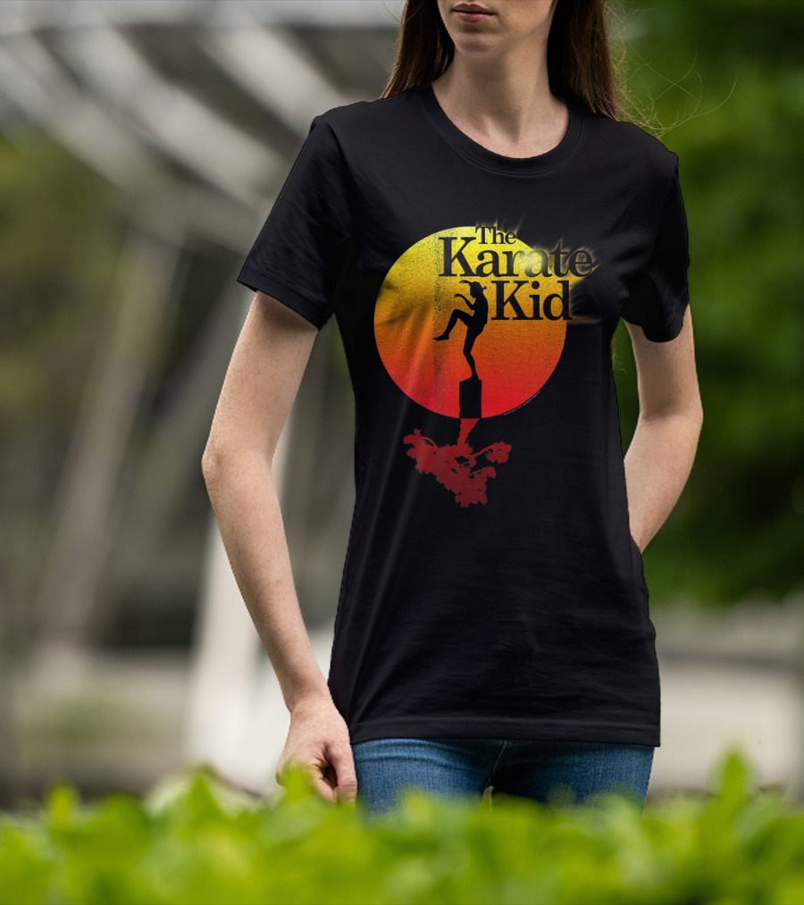 The Karate Kid Crane Kick Sun Gradient Circle T-Shirt