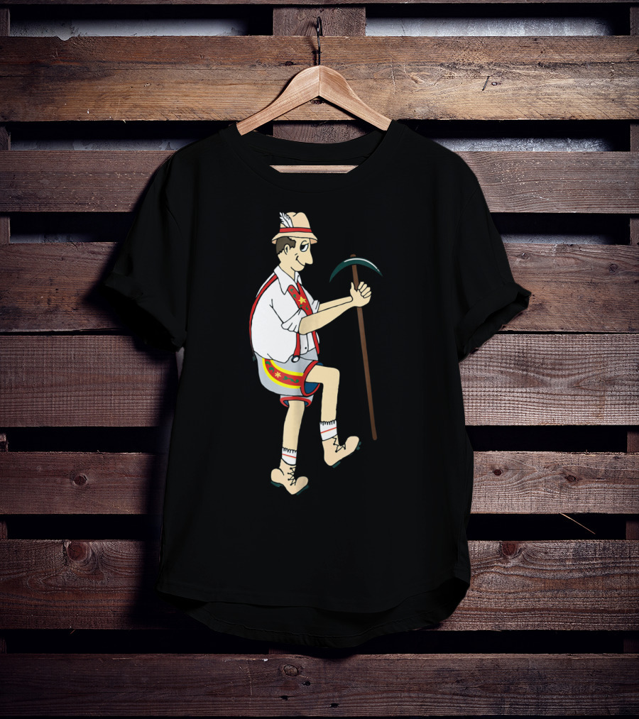 Yodely Guy The Price Is Right Cliff Hangers Game Character Bavarian Lederhosen T-Shirt