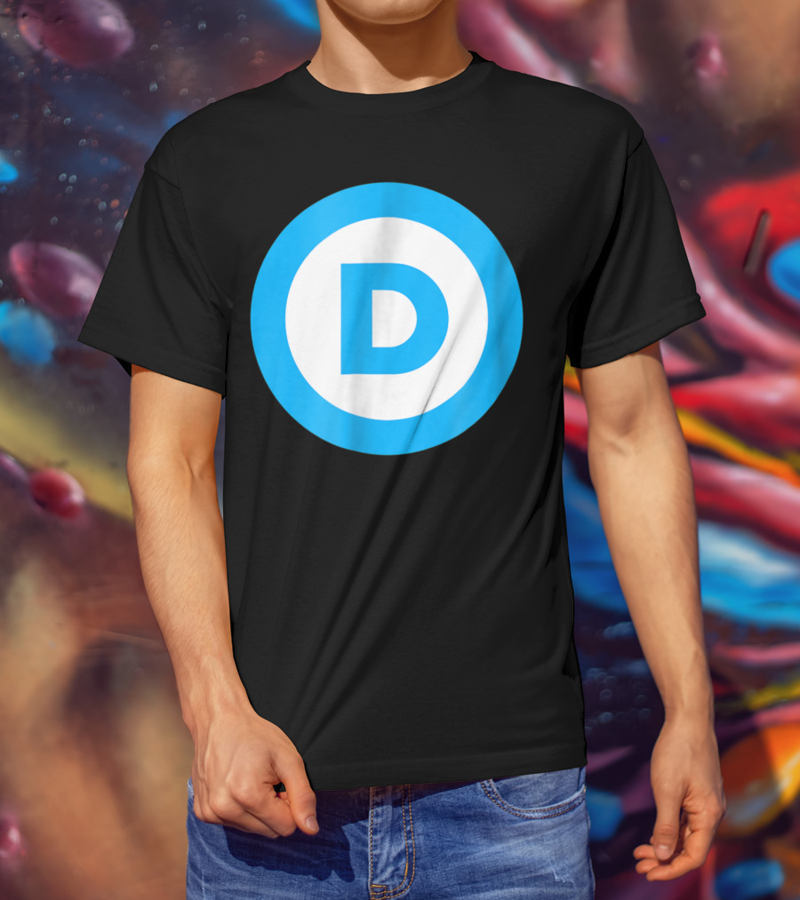 Vote Elect Democrat Freedom D Circle T-Shirt