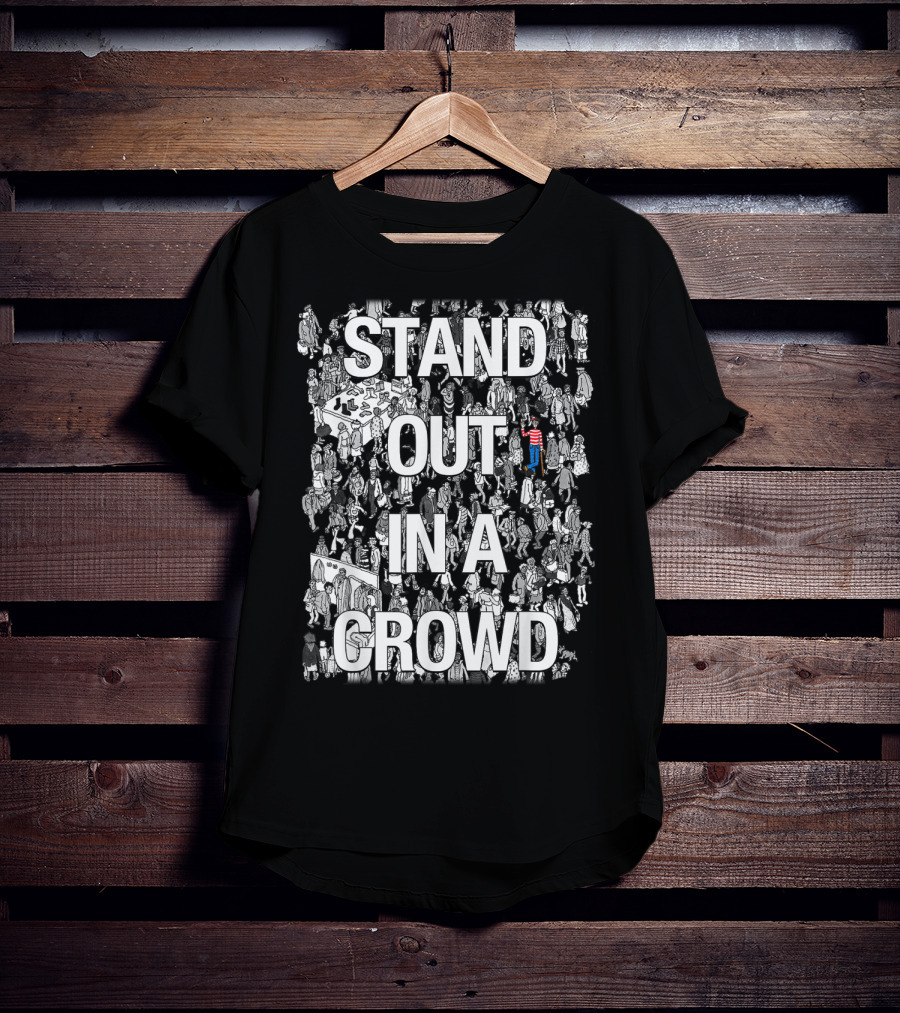 Stand Out In A Crowd Where's Waldo Iconic Search Puzzle T-Shirt