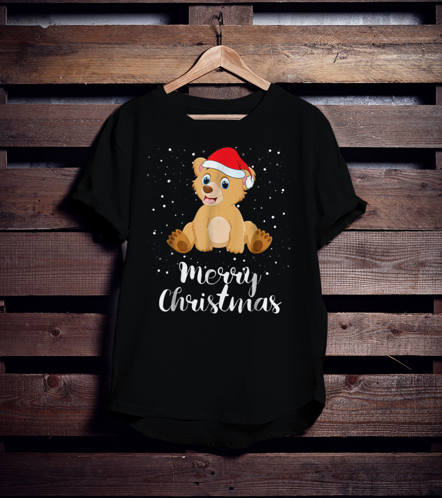 Bear Merry Christmas Funny Family Group Matching T-Shirt