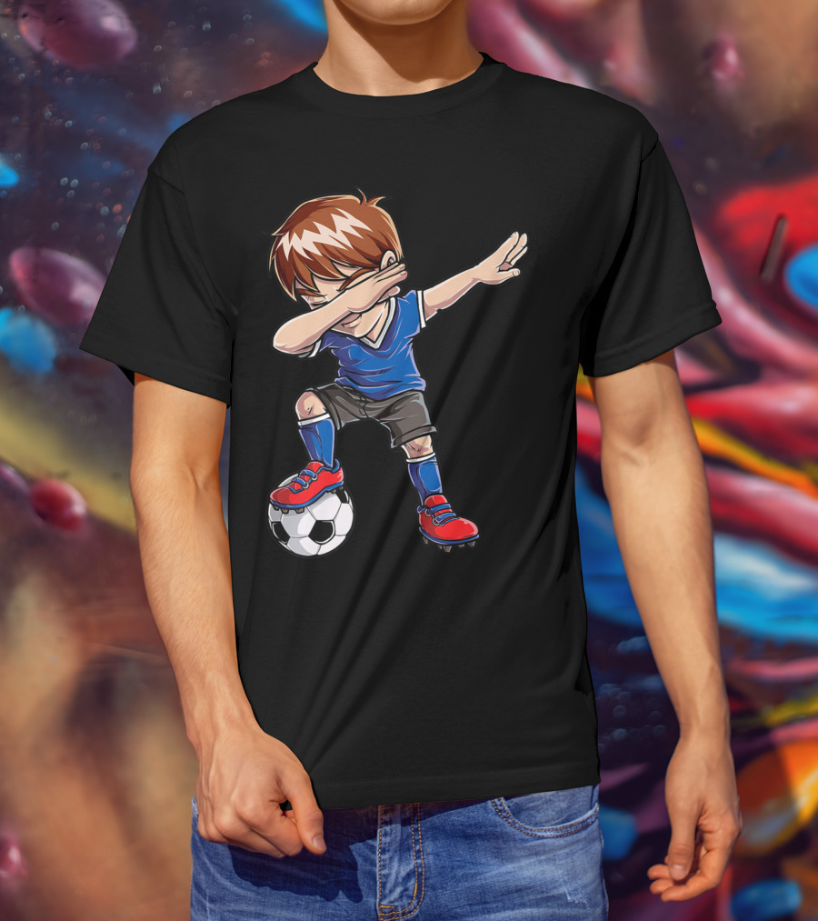 Dabbing Soccer Player With Ball T-Shirt