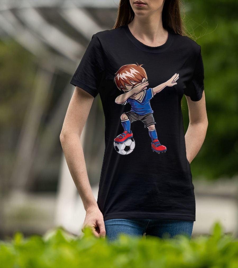 Dabbing Soccer Player With Ball T-Shirt