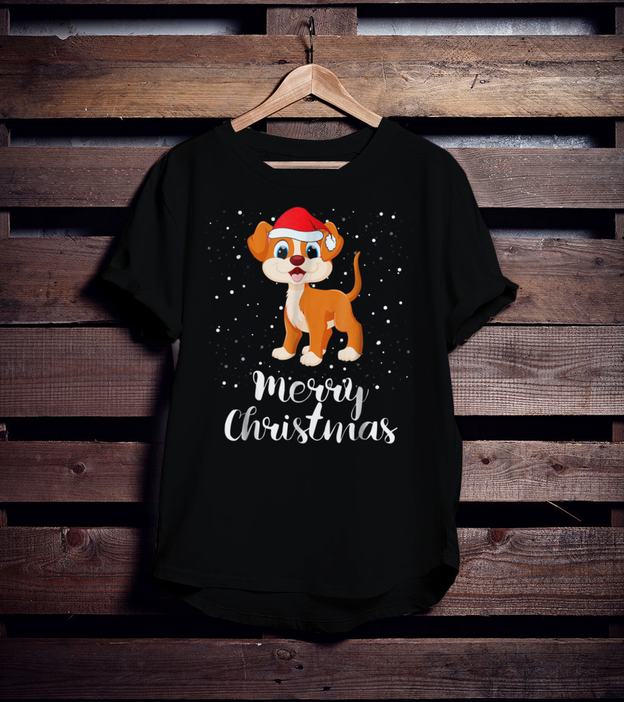Merry Christmas Dog Funny Christmas Matching Family Group T-Shirt