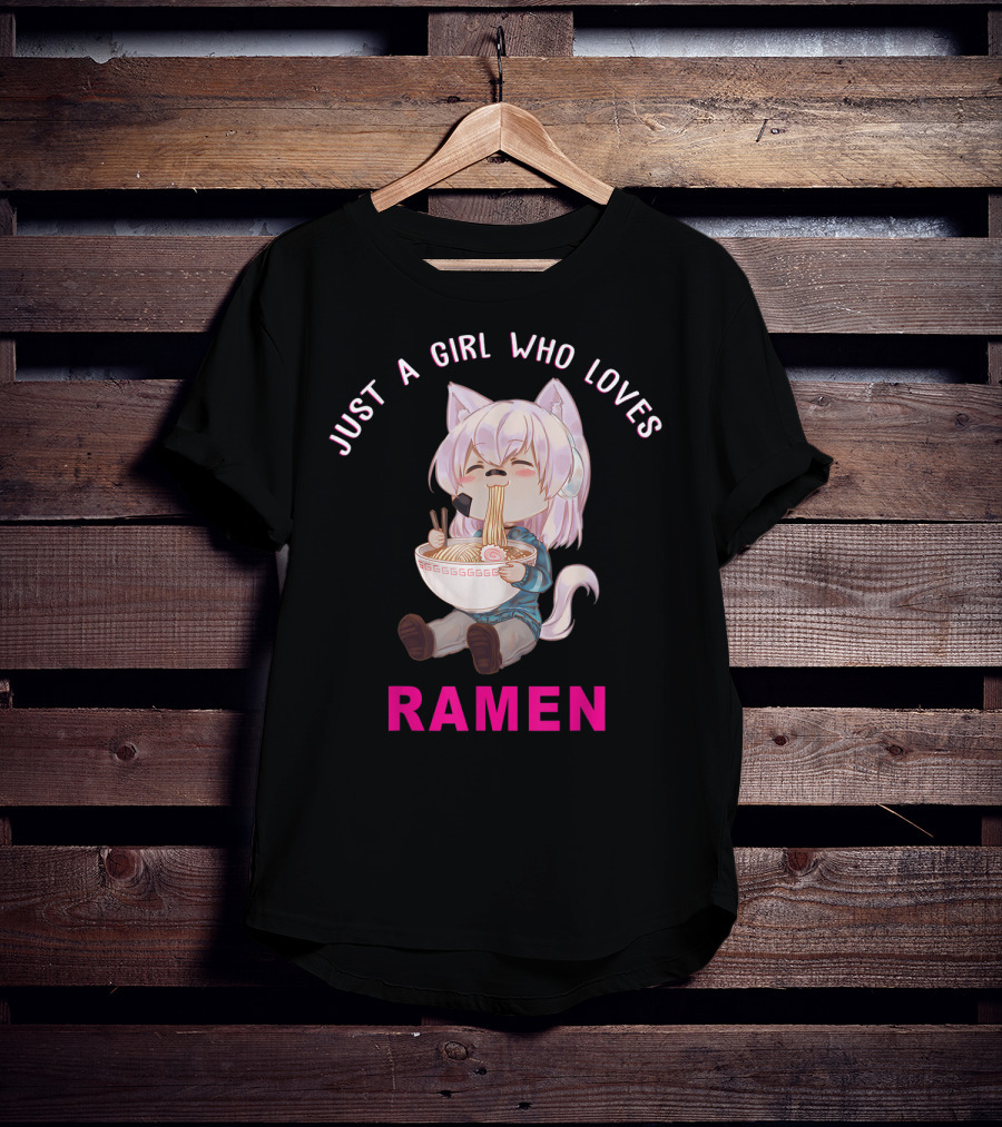 Just A Girl Who Loves Ramen Anime Japanese T-Shirt
