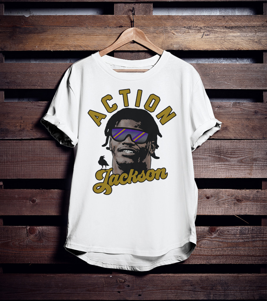 Baltimore Maryland Action Jackson Qb 8 T-Shirt