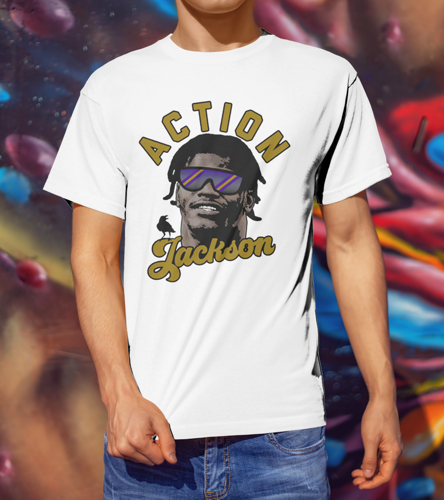 Baltimore Maryland Action Jackson Qb 8 T-Shirt