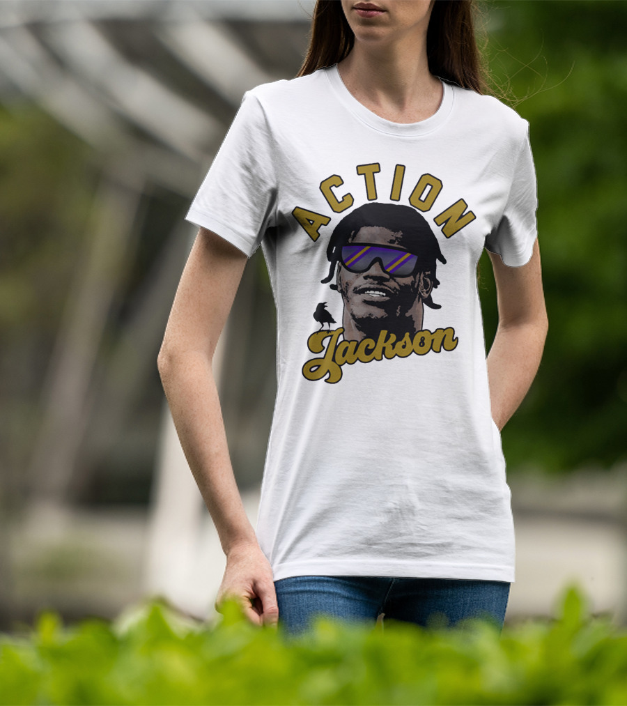 Baltimore Maryland Action Jackson Qb 8 T-Shirt