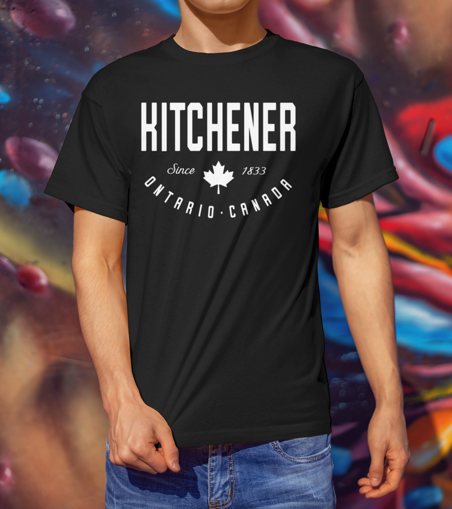 Kitchener Ontario Canada Since 1833 Maple Leaf T-Shirt