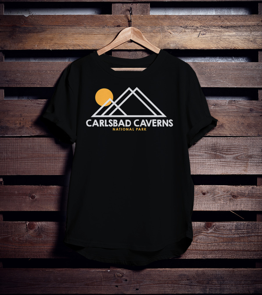 Carlsbad Caverns National Park New Mexico Mountains Sun T-Shirt