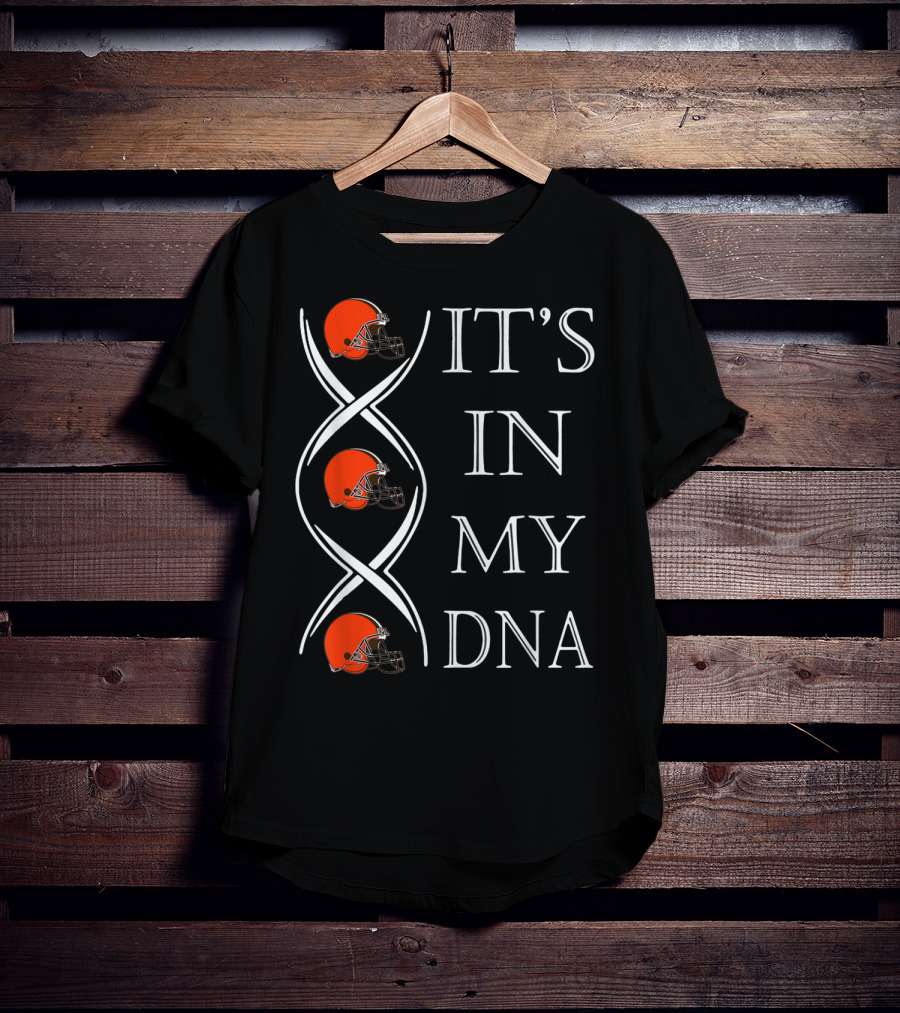 Cleveland Browns It's In My DNA Football Helmets T-Shirt