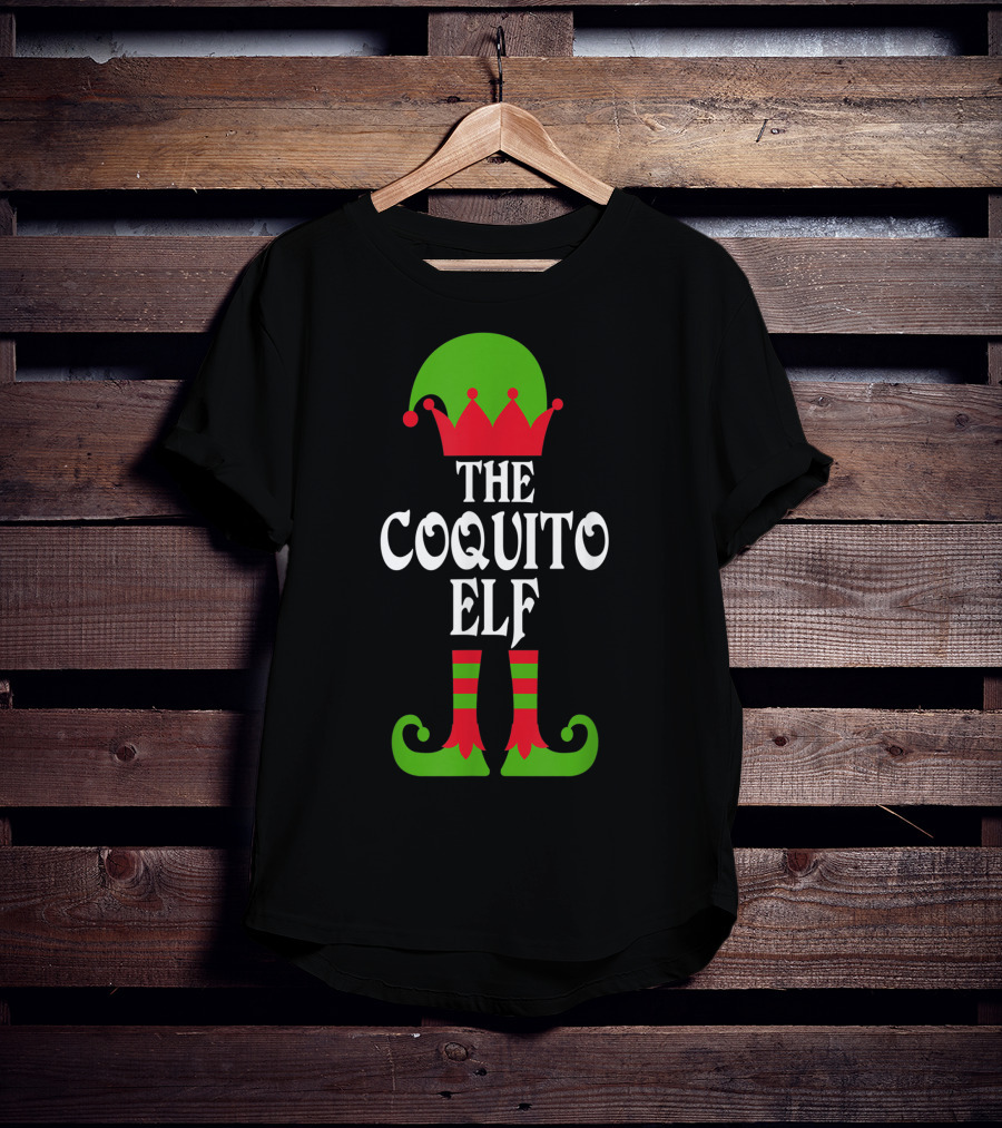 The Coquito Elf Christmas Boricua Puerto Rican T-Shirt