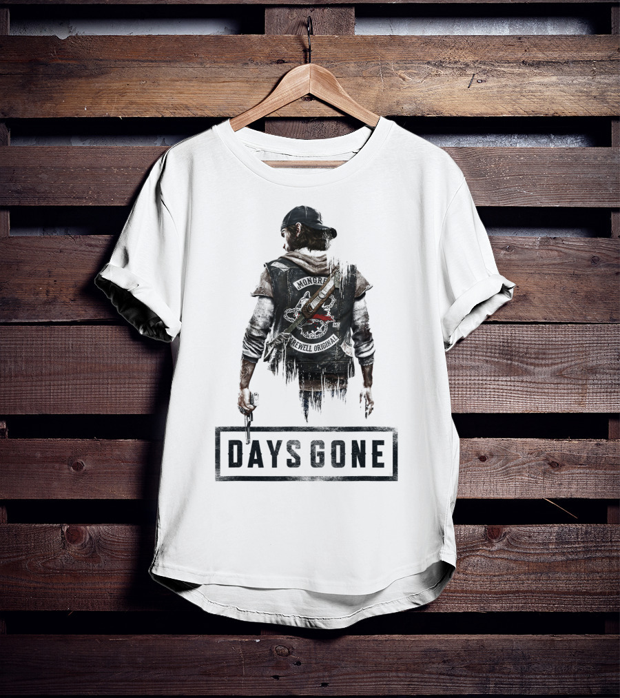 Days Gone Game Character Back View T-Shirt