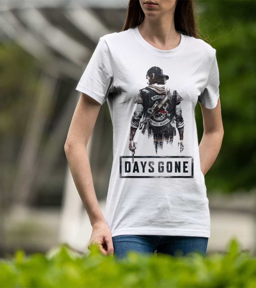Days Gone Game Character Back View T-Shirt
