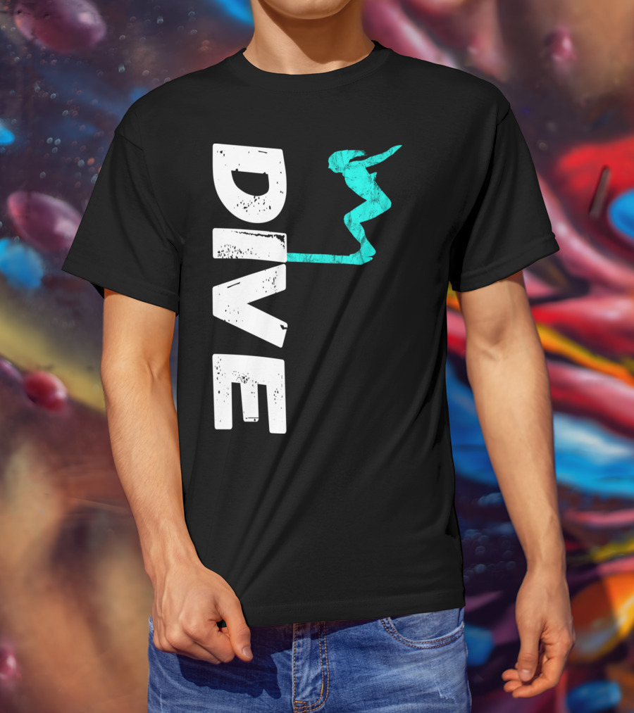 Dive Springboard Platform Diving Board Jumper T-Shirt