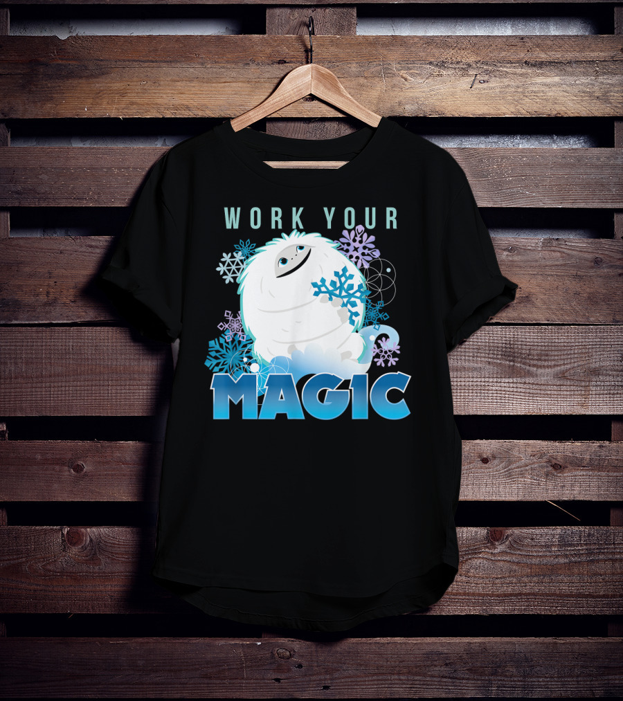 Dreamworks Abominable Work Your Magic Yeti With Snowflakes T-Shirt