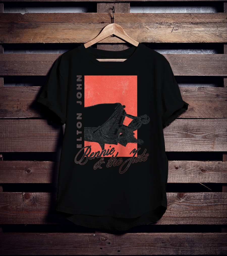 Elton John Bennie And The Jets Piano T-Shirt