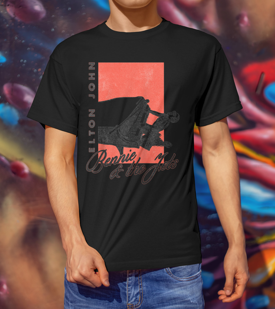 Elton John Bennie And The Jets Piano T-Shirt